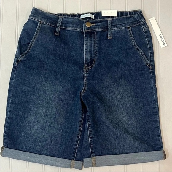 Westport Womens High Rise‎ Denim Jean Short Stretch Signature Fit Cuffed NWT 6 - Picture 11 of 11